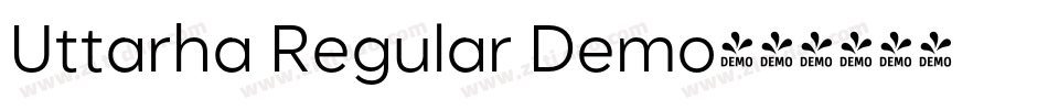 Uttarha Regular Demo字体转换